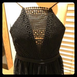 Beautiful Black Crochet Cynthia Rowley Dress